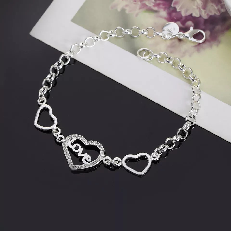 Pulsera Amor de Plata de Ley 925