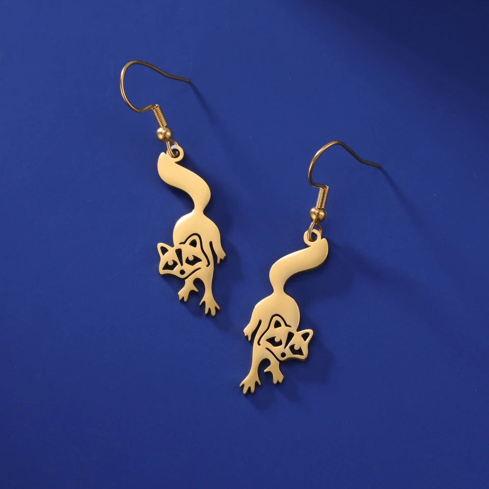 PENDIENTES ANIMALES PRECIOSOS DE ACERO INOXIDABLE