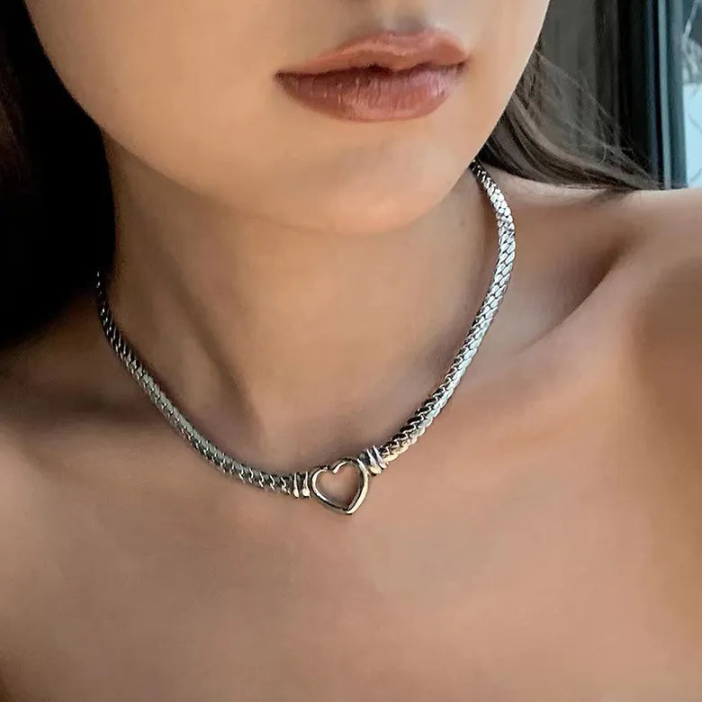 Collar "Golden Heart Essence" acero inoxidable