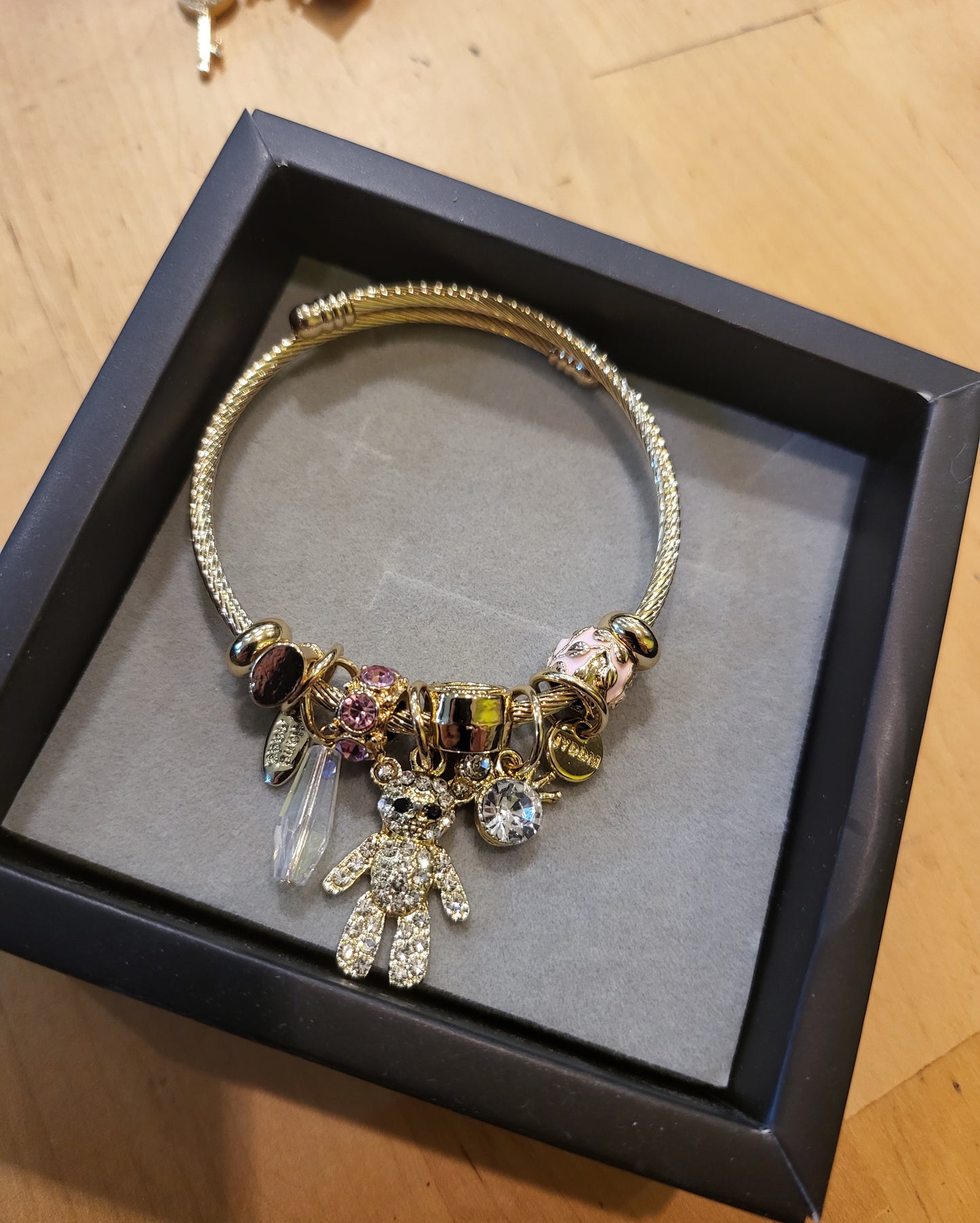 Pulsera oso acero inoxidable
