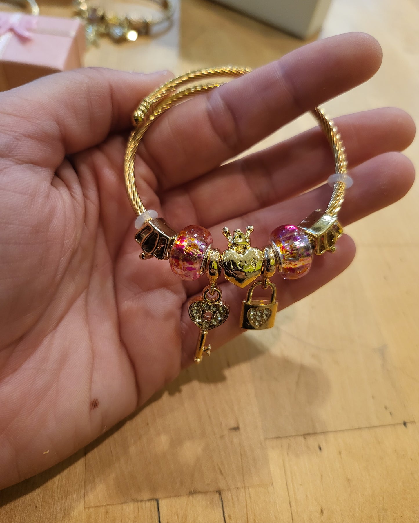 Pulsera ajustable llave inoxidable