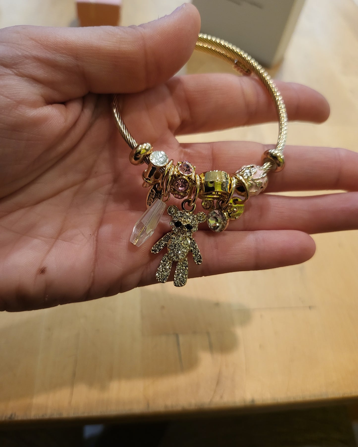 Pulsera oso acero inoxidable