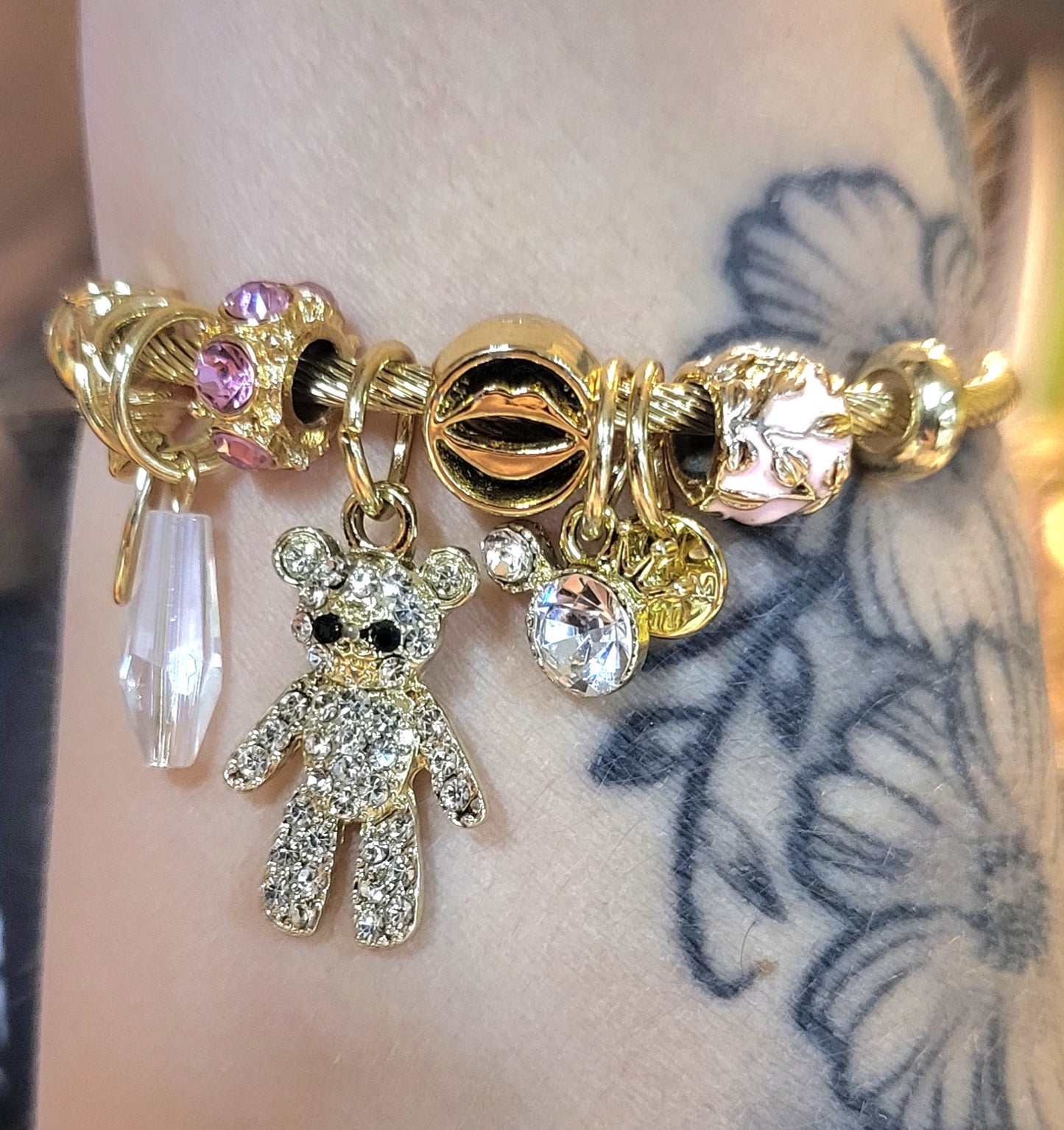 Pulsera oso acero inoxidable