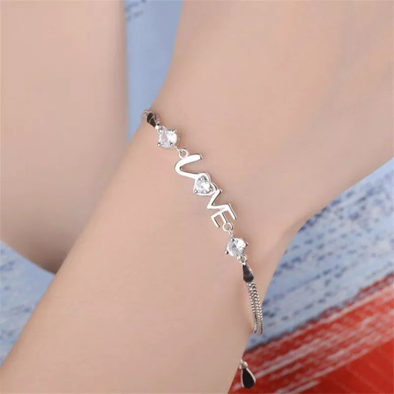 Pulsera Trendy de plata de ley 925