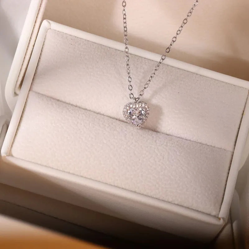 Conjunto `Lady heart´ de acero inoxidable