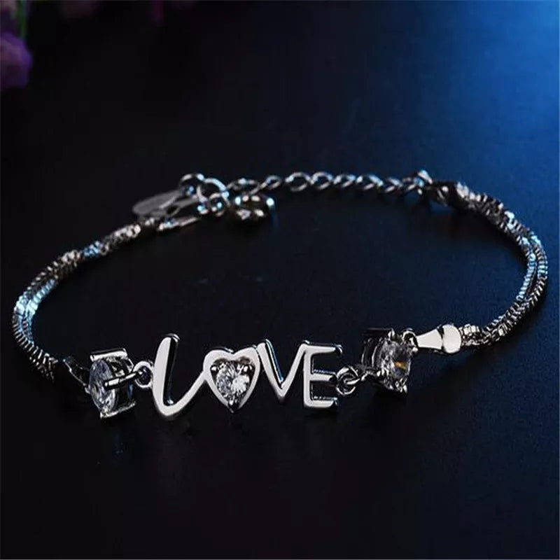 Pulsera Trendy de plata de ley 925