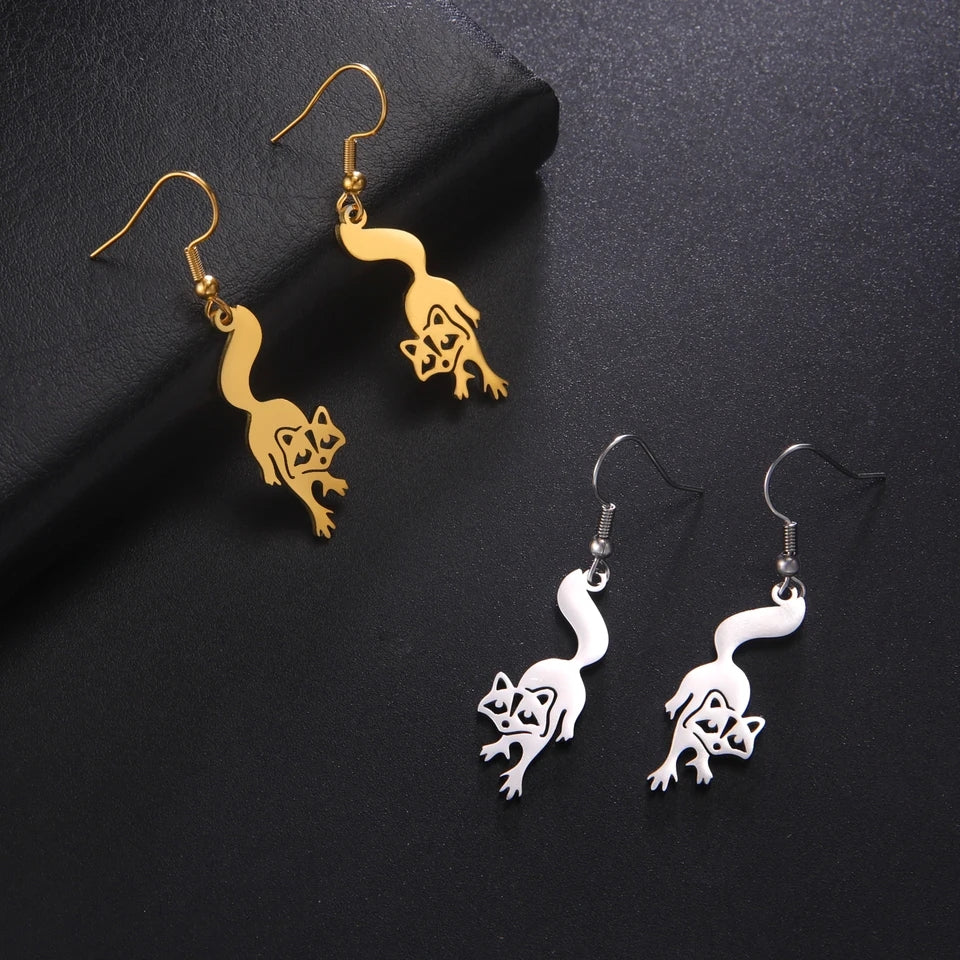 PENDIENTES ANIMALES PRECIOSOS DE ACERO INOXIDABLE