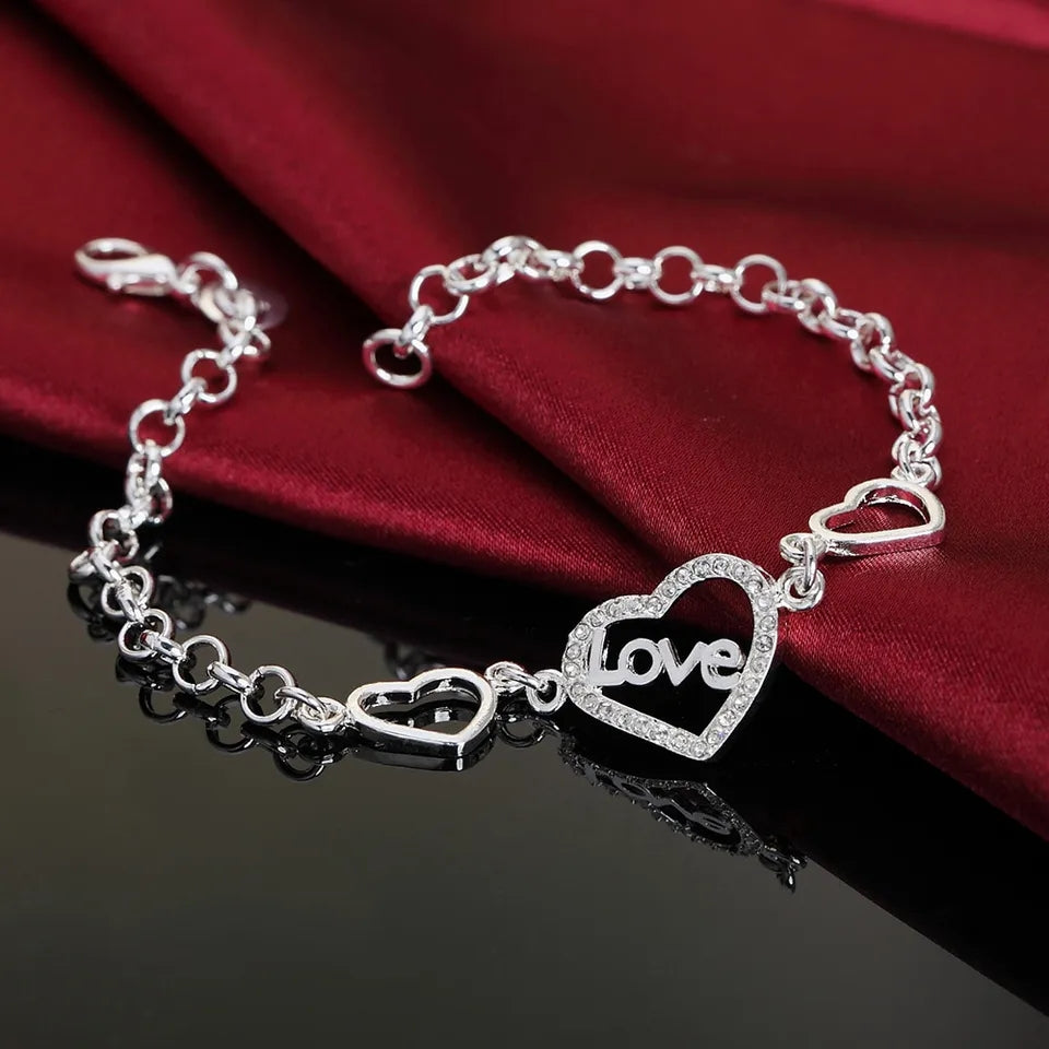 Pulsera Amor de Plata de Ley 925