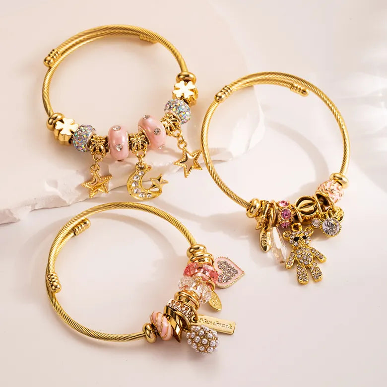 Pulsera oso acero inoxidable