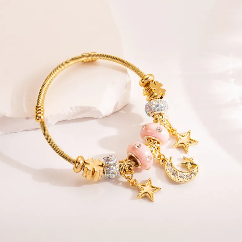 Pulsera luna acero inoxidable