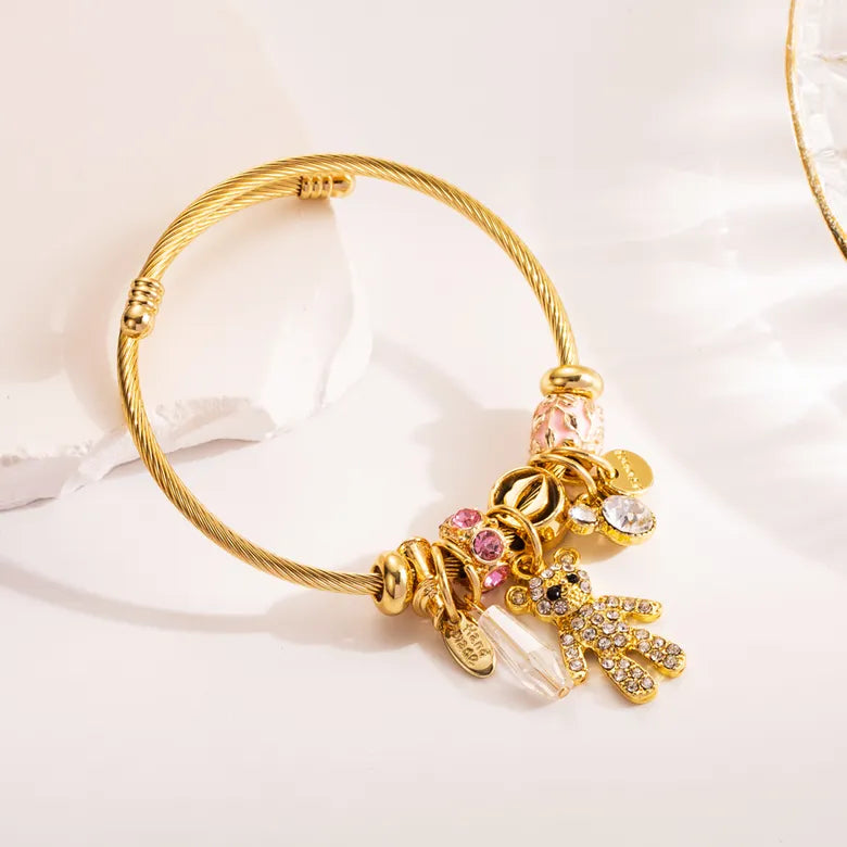 Pulsera oso acero inoxidable