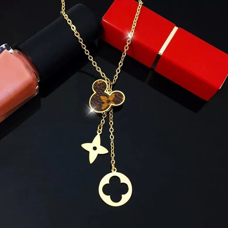 Conjunto "Golden Mickey" acero inoxidable