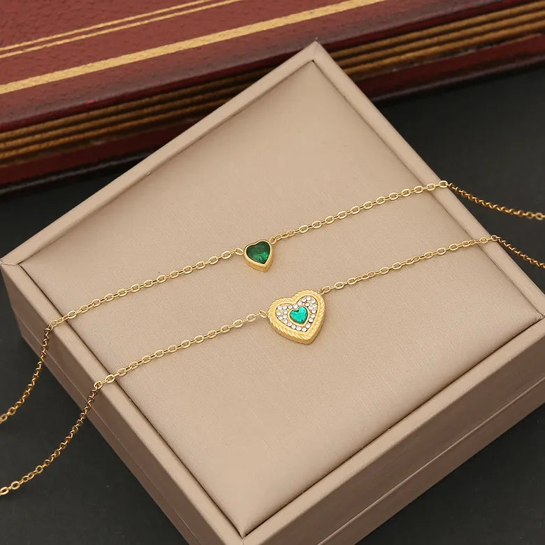 Conjunto " Green Heart Luxury" acero inoxidable