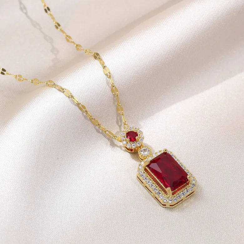 Conjunto 'Deluxe Carmesí' de acero inoxidable