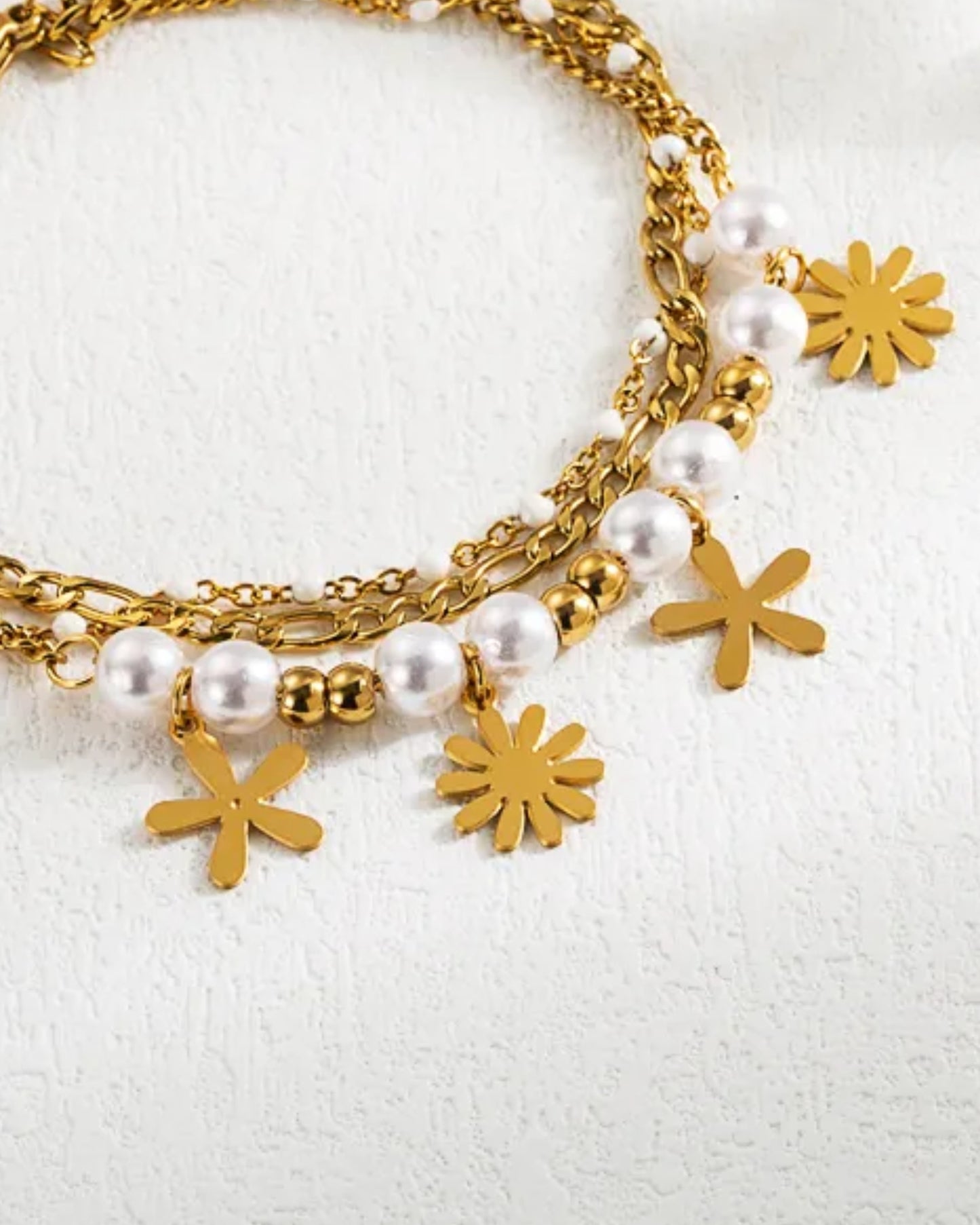 Pulsera girasoles acero inoxidable