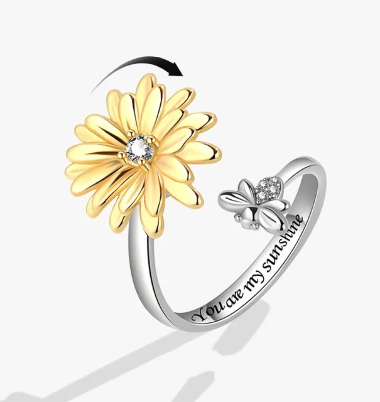 Anillo flor avispa