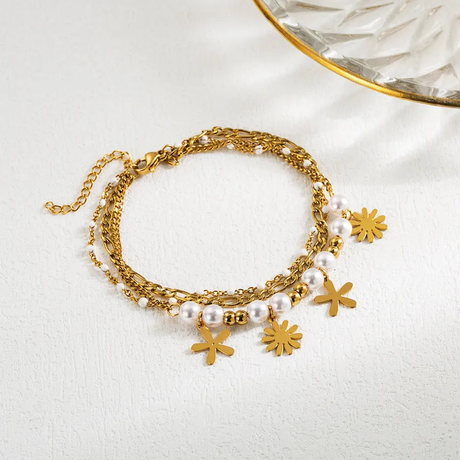 Pulsera girasoles acero inoxidable