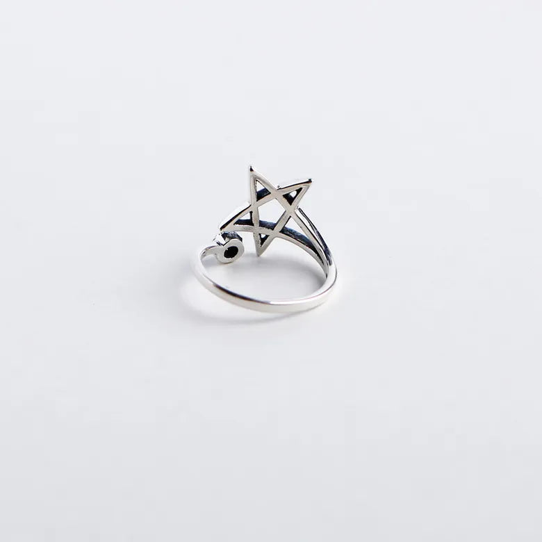 Anillo Pentagrama Plata S925