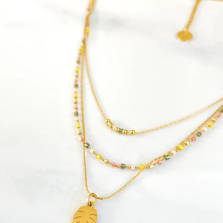 Collar Miyuki Triple Sable