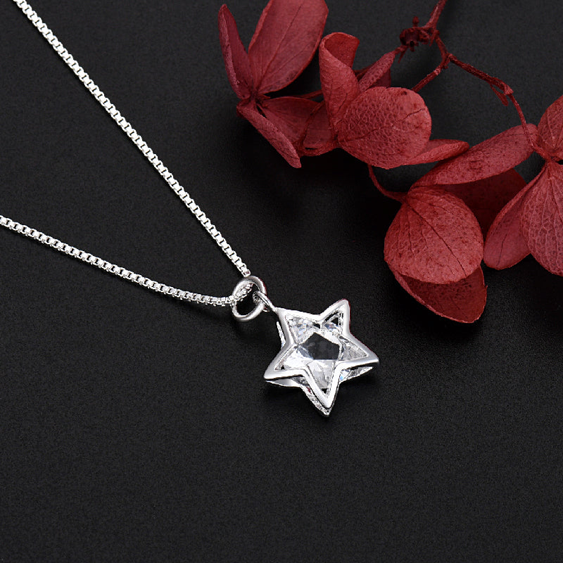 Conjunto de estrellas de plata s925