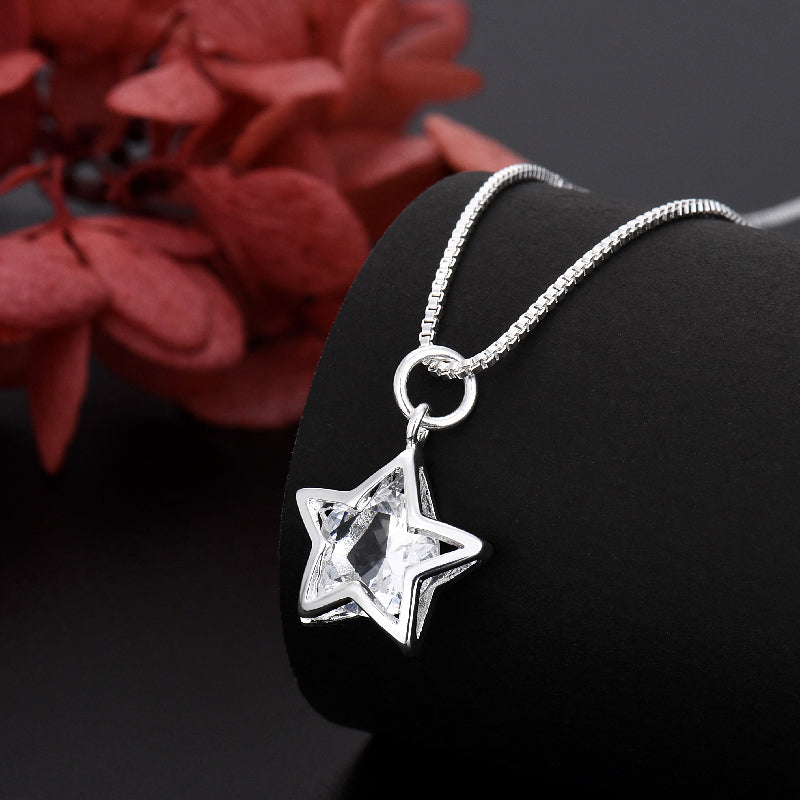 Conjunto de estrellas de plata s925